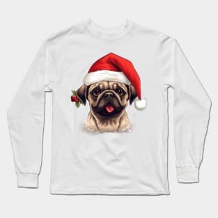 pug Christmas Long Sleeve T-Shirt